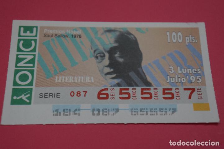 Bilhetes ONCE: CUP&Oacute;N DE LA ONCE:PREMIO NOBEL DE LITERATURA,SAUL BELLOW