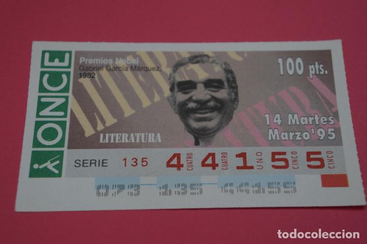 Billets ONCE: CUP&Oacute;N DE LA ONCE:PREMIO NOBEL DE LITERATURA,GABRIEL GARC&Iacute;A M&Aacute;RQUEZ
