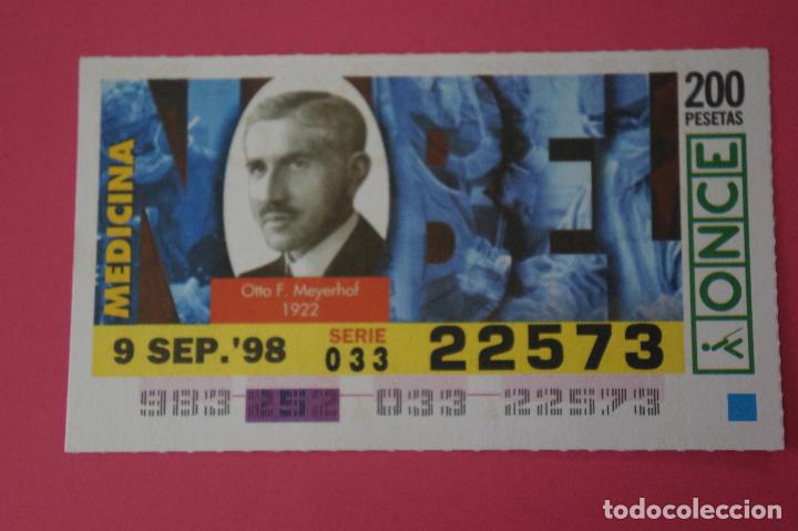 Billets ONCE: CUP&Oacute;N DE LA ONCE:PREMIO NOBEL DE MEDICINA,OTTO F. MEYERHOF