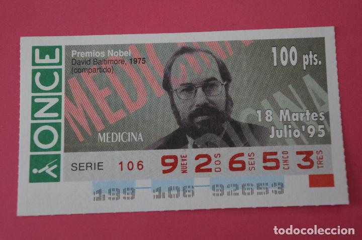 Billets ONCE: CUP&Oacute;N DE LA ONCE:PREMIO NOBEL DE MEDICINA,DAVID BALTIMORE