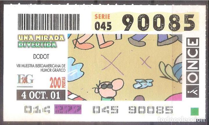Cupones ONCE: ONCE,UNA MIRADA DIVERTIDA,04/08,2001. - Foto 1