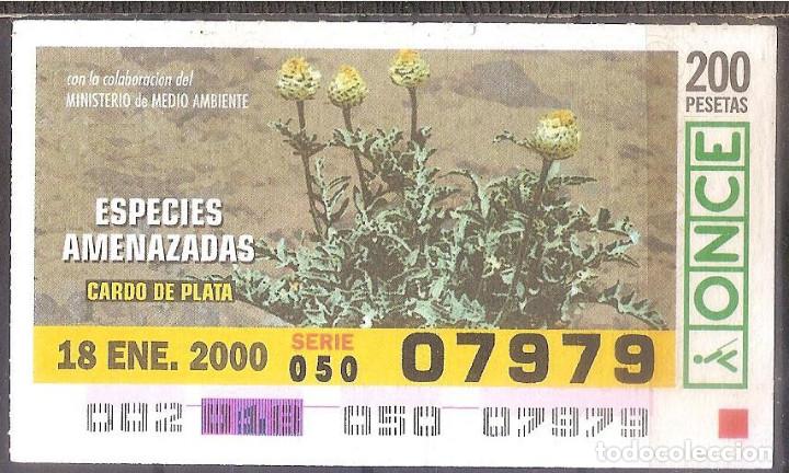Cupones ONCE: ONCE,ESPECIES AMENAZADAS,18/01/2000. - Foto 1
