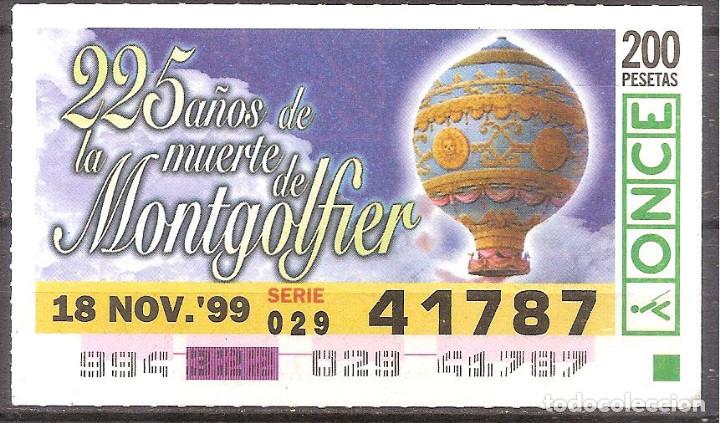 Cupones ONCE: ONCE,ANIVERSARIOS,18/11/1999. - Foto 1