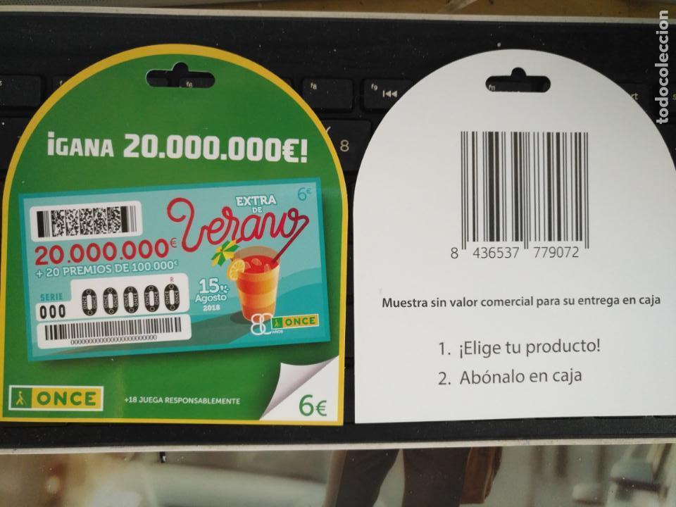 ONCE Coupons: publicidad carton troquelado once extras de verano 2018 - 6 euros