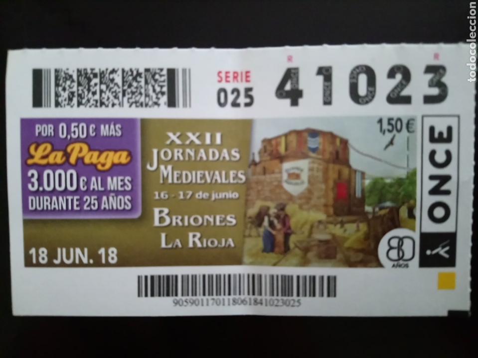 Coupon ONCE: CUP&Oacute;N XXII JORNADAS MEDIEVALES DE BRIONES LA RIOJA