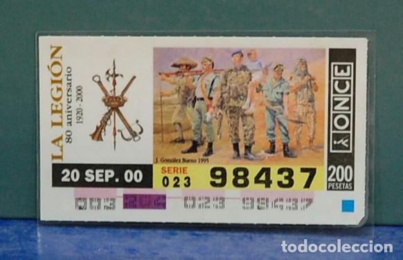 Cupones ONCE: Cupon ONCE, La Legi&oacute;n 80 aniversario 1920-2000, (plastificado)