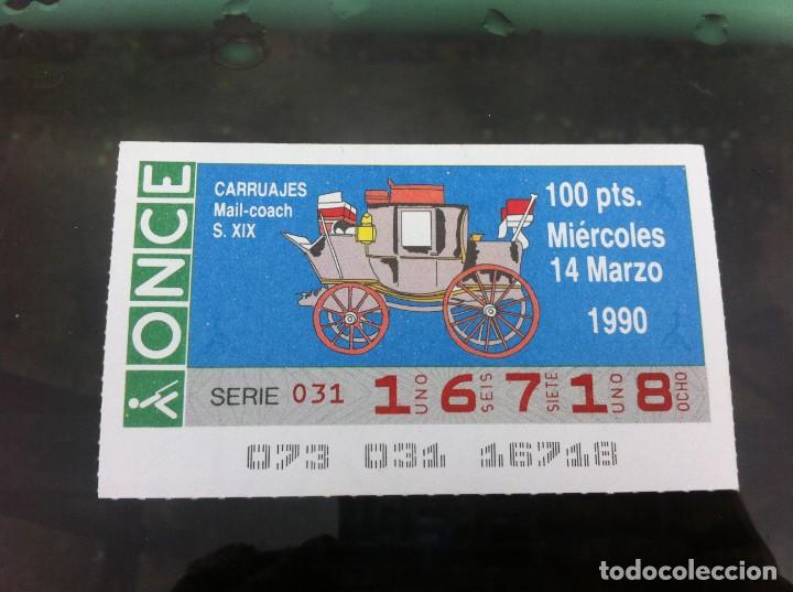 ONCE Coupons: CUP&Oacute;N DE LA ONCE (CARRUAJES. MAIL-COACH S.XIX) 1990