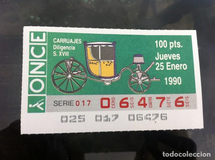 ONCE Coupons: CUP&Oacute;N DE LA ONCE CARRUAJES (DILIGENCIA S. XVIII) 1990