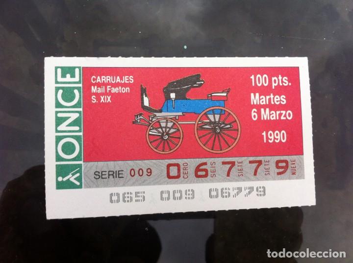 ONCE Coupons: CUP&Oacute;N DE LA ONCE CARRUAJES (MAIL FAETON S. XIX) 1990