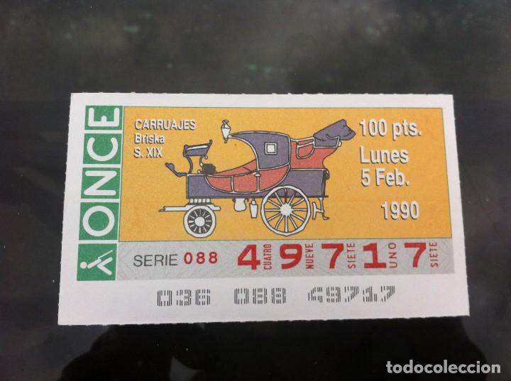 Billets ONCE: CUP&Oacute;N DE LA ONCE CARRUAJES (BRISKA S. XIX) 1990
