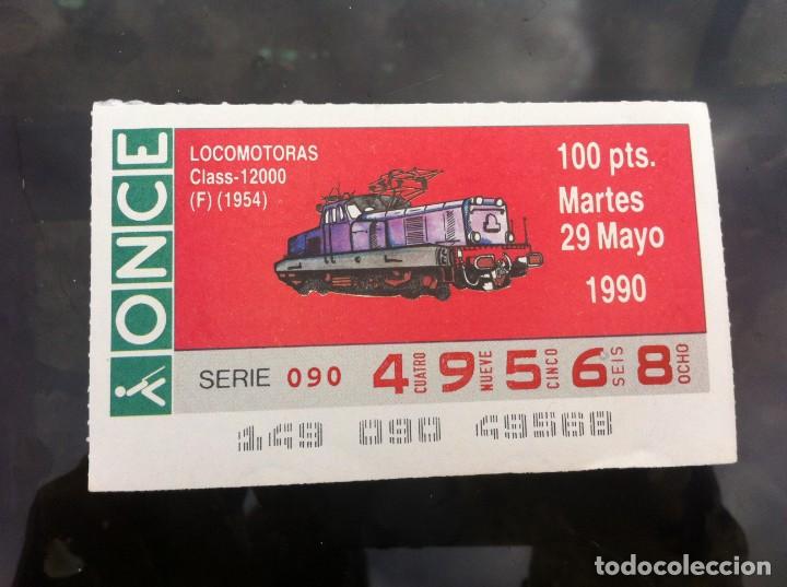 ONCE Coupons: CUP&Oacute;N DE LA ONCE. LOCOMOTORAS. (CLASS 12000 F 1954) 1990