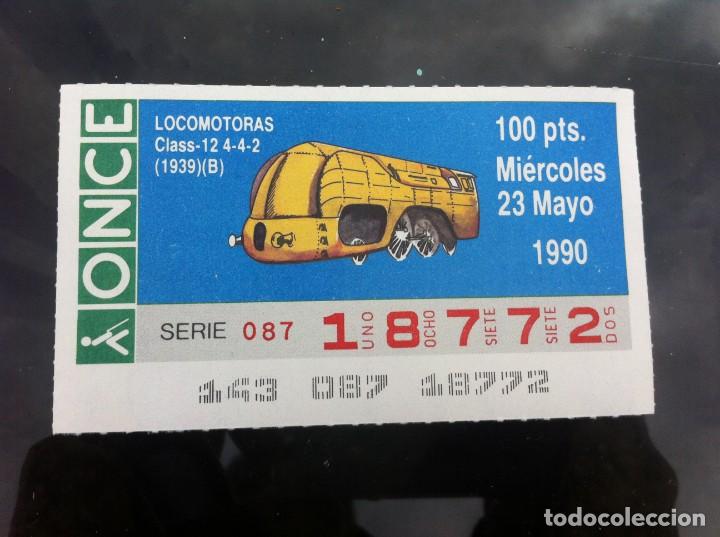 Cupones ONCE: CUP&Oacute;N DE LA ONCE. LOCOMOTORAS. (CLASS...1939) 1990 - Foto 1