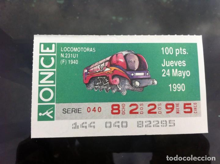ONCE Coupons: CUP&Oacute;N DE LA ONCE. LOCOMOTORAS. (N.231U1 F 1940) 1990