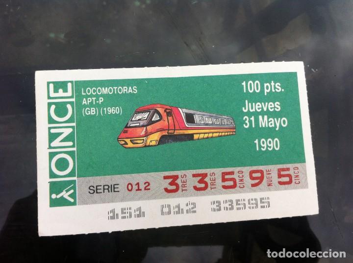 ONCE Coupons: CUP&Oacute;N DE LA ONCE. LOCOMOTORAS. (APT-P 1960) 1990