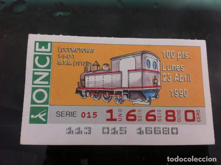 ONCE Coupons: CUP&Oacute;N DE LA ONCE. LOCOMOTORAS. (M.T.M. 1913) 1990