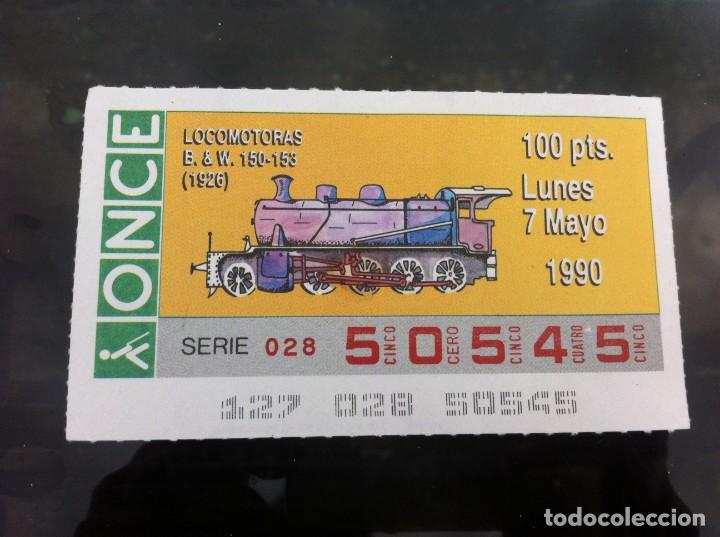 ONCE Coupons: CUP&Oacute;N DE LA ONCE. LOCOMOTORAS. (B & W. 150-153) 1990
