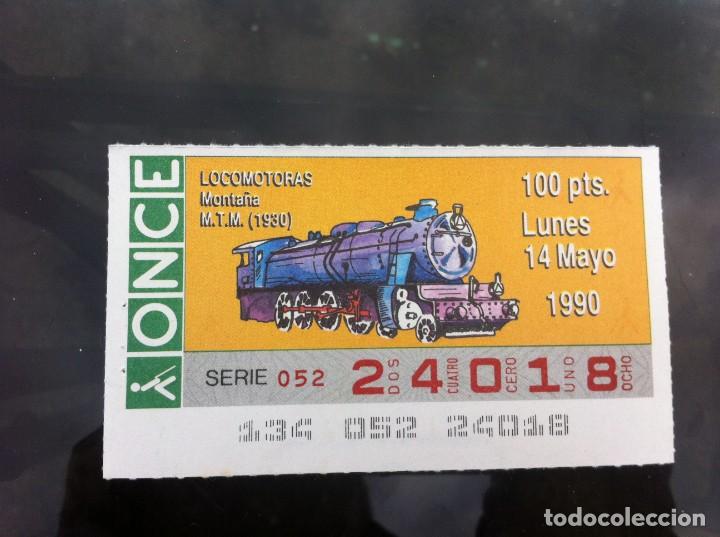 Billets ONCE: CUP&Oacute;N DE LA ONCE. LOCOMOTORAS. (MONTA&Ntilde;A 1930) 1990