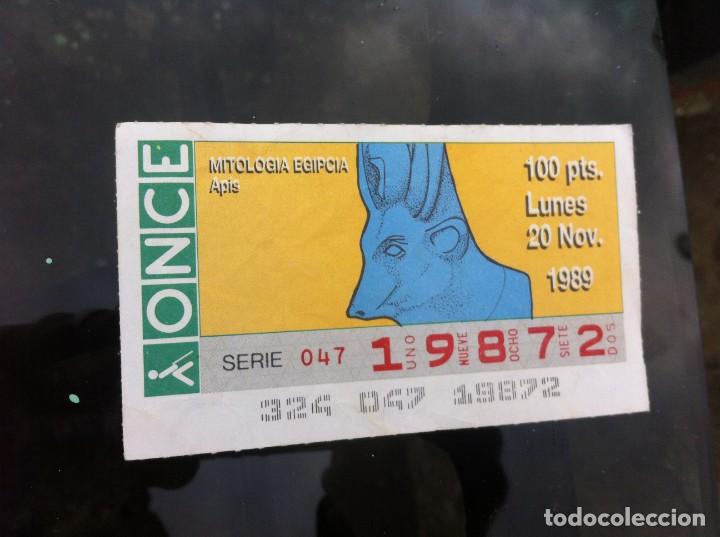 Billets ONCE: CUP&Oacute;N DE LA ONCE. MITOLOG&Iacute;A EGIPCIA. (APIS) 1989