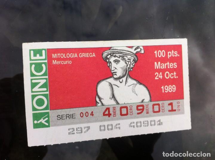 ONCE Coupons: CUP&Oacute;N DE LA ONCE. MITOLOG&Iacute;A GRIEGA. (MERCURIO) 1989