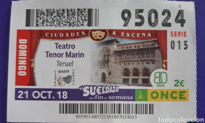 Billets ONCE: CUP&Oacute;N ONCE TEATRO TENOR MAR&Iacute;N DE TERUEL