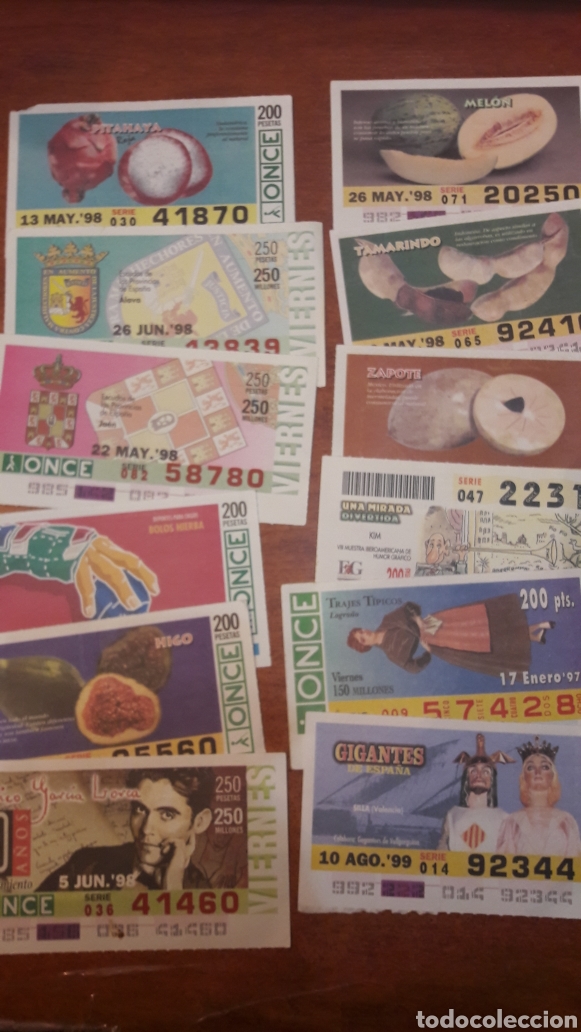 Cupones ONCE: Decimos loteria once 98.97 - Foto 1