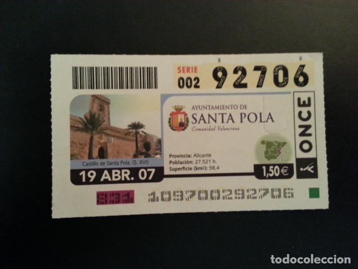 Billets ONCE: CUPON ONCE. 19/04/07