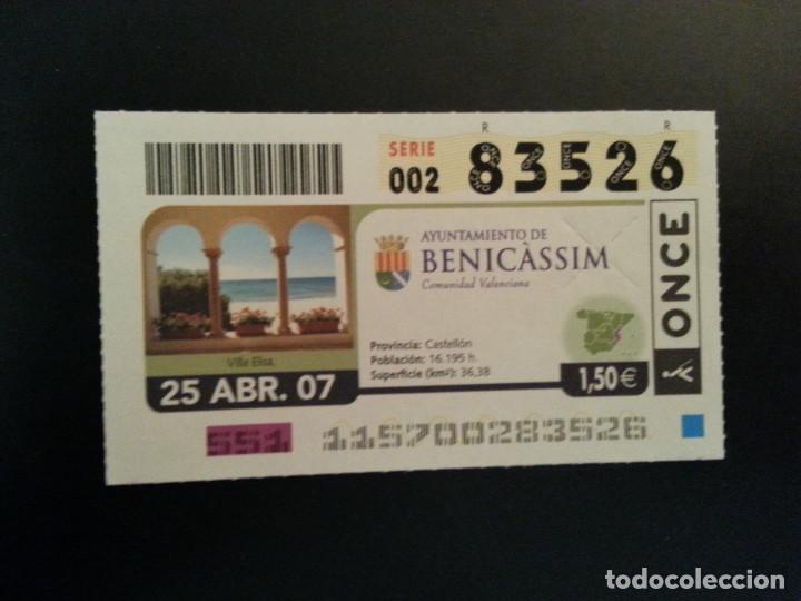 Billets ONCE: CUPON ONCE. 25/04/07