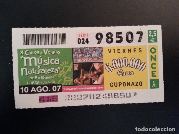 Billets ONCE: CUPON ONCE. 10/08/07