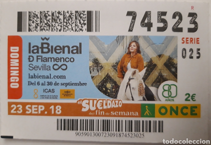 Billets ONCE: CUP&Oacute;N DE LA ONCE LA BIENAL DE FLAMENCO EN SEVILLA