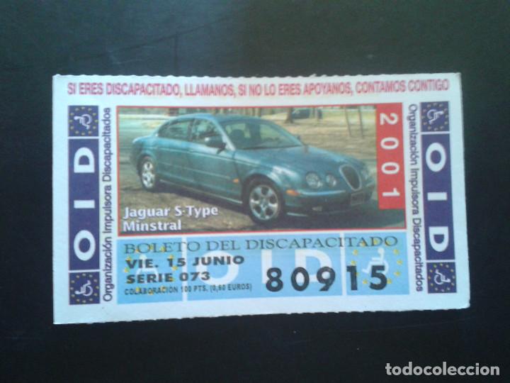ONCE Coupons: CUPON OID (ORGANIZACI&Oacute;N IMPULSORA DISCAPACITADOS). 15/06/2001