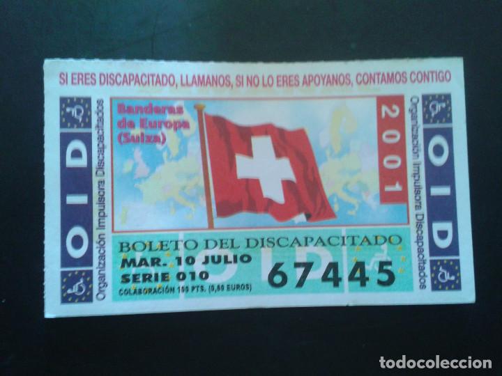 Billets ONCE: CUPON OID (ORGANIZACI&Oacute;N IMPULSORA DISCAPACITADOS). 10/07/2001