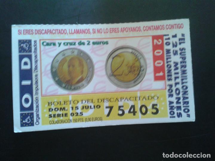 ONCE Coupons: CUPON OID (ORGANIZACI&Oacute;N IMPULSORA DISCAPACITADOS). 15/07/2001