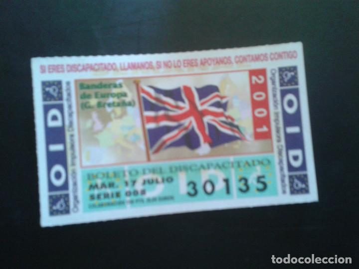 ONCE Coupons: CUPON OID (ORGANIZACI&Oacute;N IMPULSORA DISCAPACITADOS). 17/07/2001