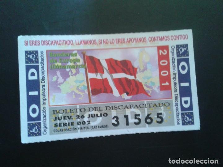 Billets ONCE: CUPON OID (ORGANIZACI&Oacute;N IMPULSORA DISCAPACITADOS). 26/07/2001