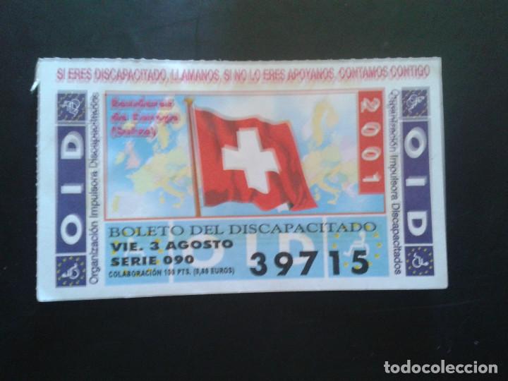 Coupon ONCE: CUPON OID (ORGANIZACI&Oacute;N IMPULSORA DISCAPACITADOS). 03/08/2001