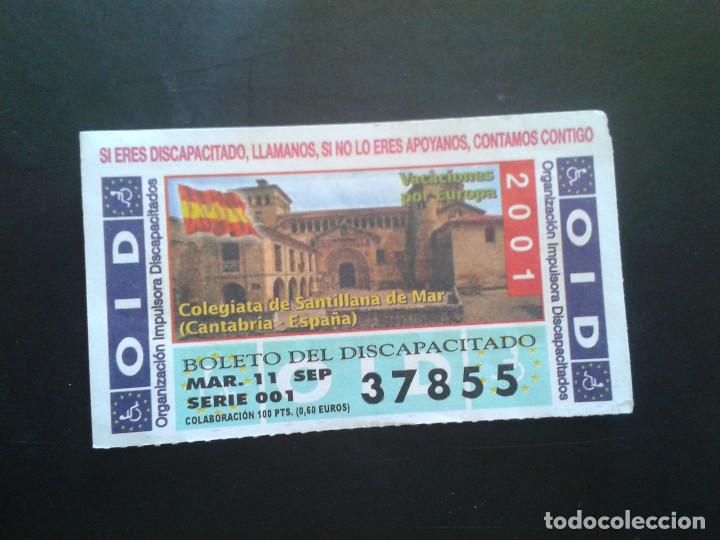 ONCE Coupons: CUPON OID (ORGANIZACI&Oacute;N IMPULSORA DISCAPACITADOS). 11/09/2001