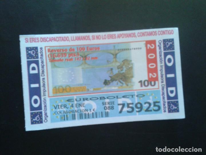 Coupon ONCE: CUPON OID (ORGANIZACI&Oacute;N IMPULSORA DISCAPACITADOS). 04/01/2002