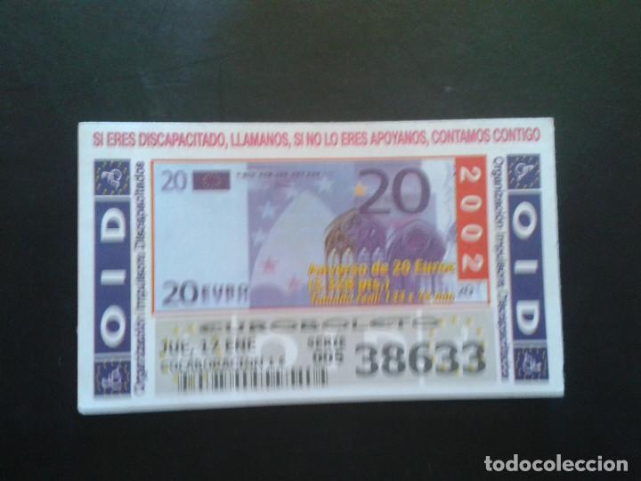 ONCE Coupons: CUPON OID (ORGANIZACI&Oacute;N IMPULSORA DISCAPACITADOS). 17/01/2002