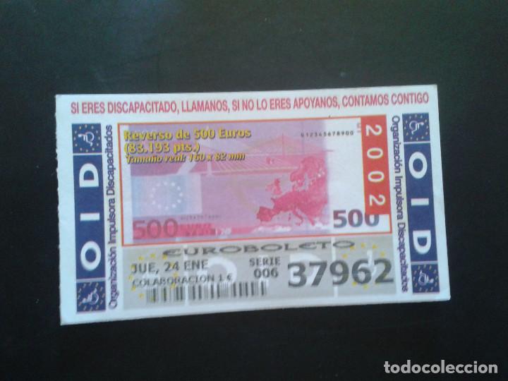 Coupon ONCE: CUPON OID (ORGANIZACI&Oacute;N IMPULSORA DISCAPACITADOS). 24/01/2002