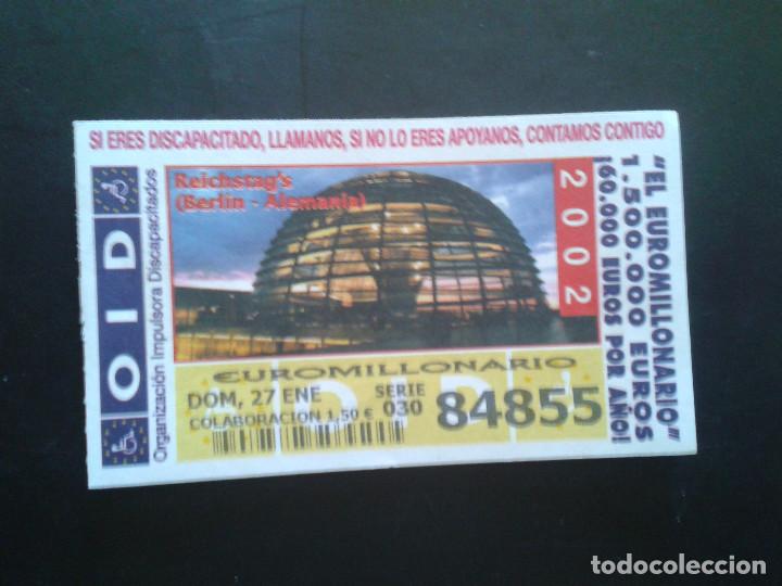ONCE Coupons: CUPON OID (ORGANIZACI&Oacute;N IMPULSORA DISCAPACITADOS). 27/01/2002