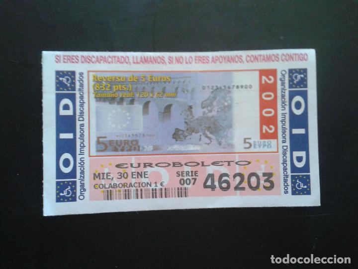 Coupon ONCE: CUPON OID (ORGANIZACI&Oacute;N IMPULSORA DISCAPACITADOS). 30/01/2002