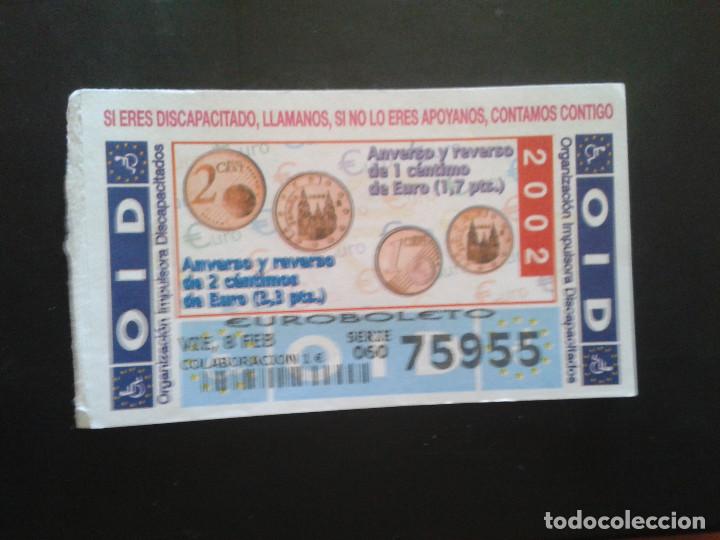 Coupon ONCE: CUPON OID (ORGANIZACI&Oacute;N IMPULSORA DISCAPACITADOS). 08/02/2002