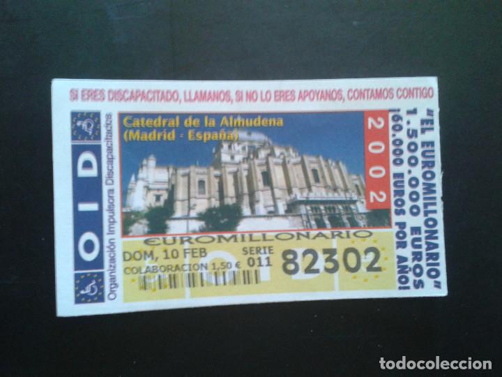 Coupon ONCE: CUPON OID (ORGANIZACI&Oacute;N IMPULSORA DISCAPACITADOS). 10/02/2002