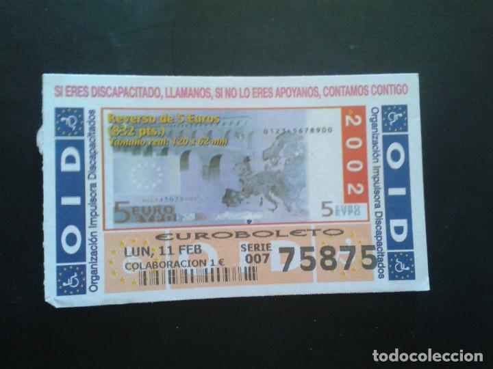 Coupon ONCE: CUPON OID (ORGANIZACI&Oacute;N IMPULSORA DISCAPACITADOS). 11/02/2002