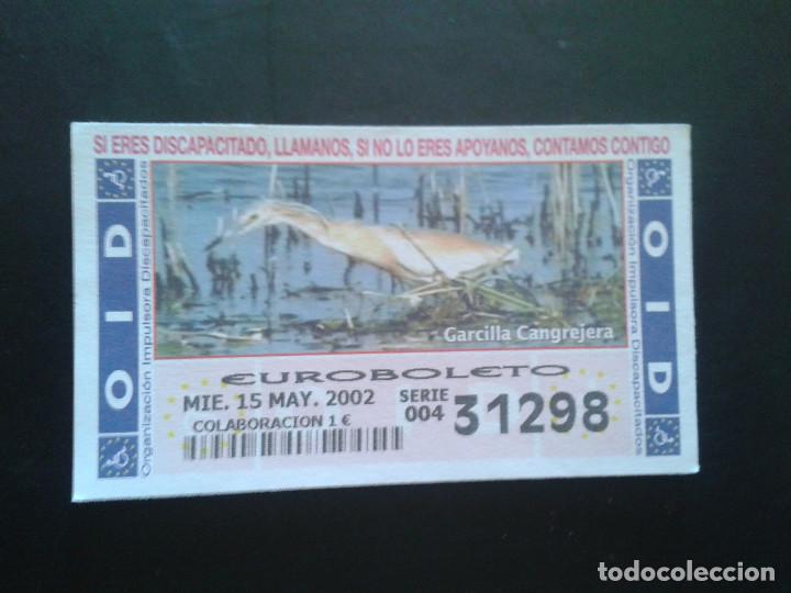 Coupon ONCE: CUPON OID (ORGANIZACI&Oacute;N IMPULSORA DISCAPACITADOS). 15/05/2002