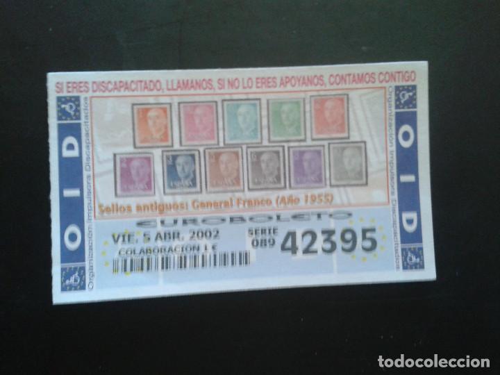 Coupon ONCE: CUPON OID (ORGANIZACI&Oacute;N IMPULSORA DISCAPACITADOS). 05/04/2002