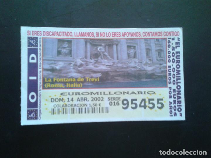 Coupon ONCE: CUPON OID (ORGANIZACI&Oacute;N IMPULSORA DISCAPACITADOS). 14/04/2002