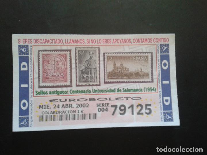 ONCE Coupons: CUPON OID (ORGANIZACI&Oacute;N IMPULSORA DISCAPACITADOS). 24/04/2002