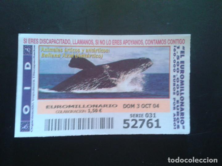 Coupon ONCE: CUPON OID (ORGANIZACI&Oacute;N IMPULSORA DISCAPACITADOS). 03/10/2004