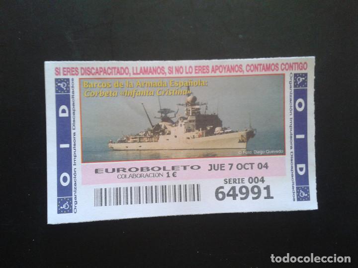 ONCE Coupons: CUPON OID (ORGANIZACI&Oacute;N IMPULSORA DISCAPACITADOS). 07/10/2004